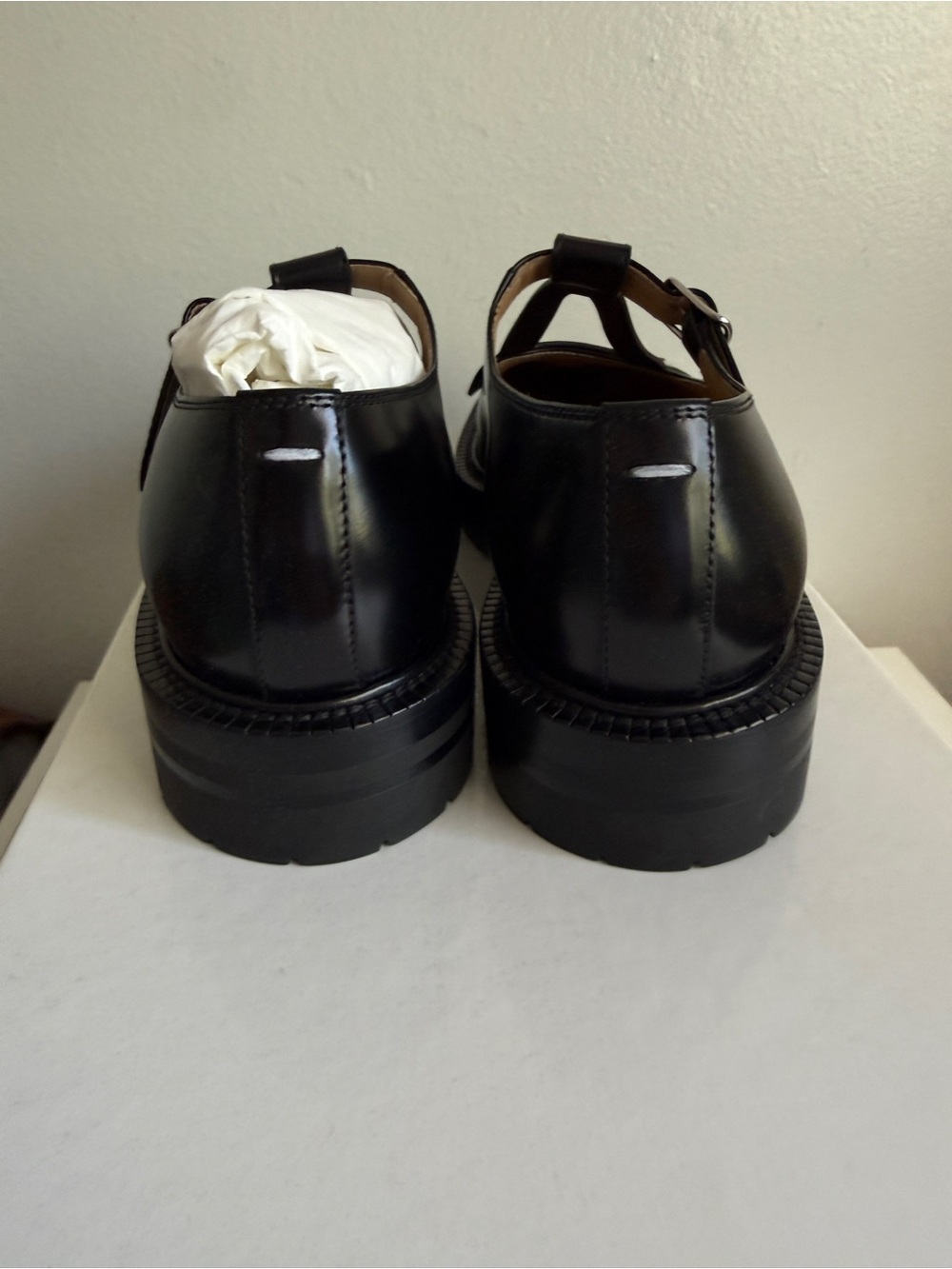 Maison Martin Margiela Black Tabi County Mary Jane Flats - Picture 7 of 8